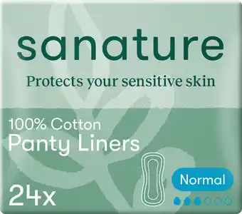 PLUS Sanature 100% cotton inlegkruisjes normaal aanbieding
