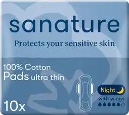 PLUS Sanature maandverband night with wings aanbieding