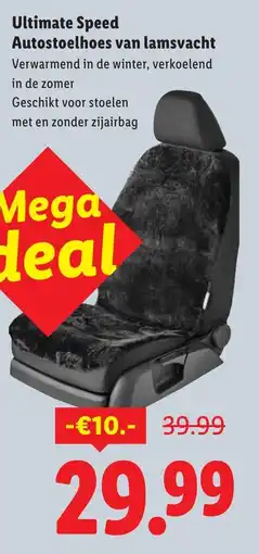Lidl Ultimate Speed Autostoelhoes van lamsvacht aanbieding