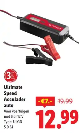 Lidl Ultimate Speed Acculader auto aanbieding