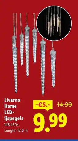 Lidl Livarno Home LED ijspegels aanbieding