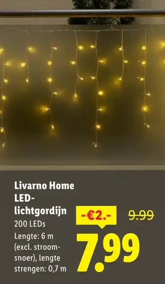 Lidl Livarno Home LED lichtgordijn aanbieding