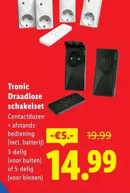 Lidl Tronic Draadloze schakelset aanbieding