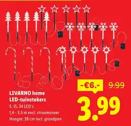 Lidl LIVARNO home LED-tuinstekers aanbieding