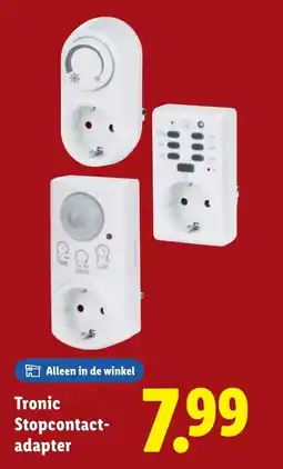 Lidl Tronic Stopcontact adapter aanbieding
