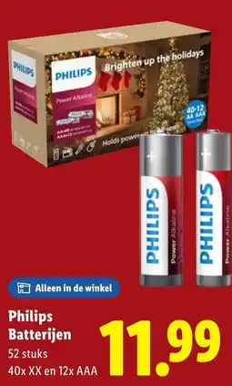 Lidl Philips Batterijen aanbieding