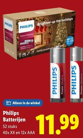 Lidl Philips Batterijen aanbieding