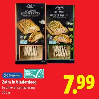 Lidl Zalm in bladerdeeg aanbieding
