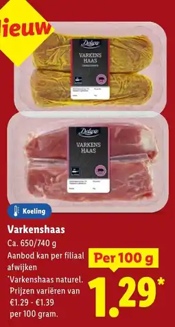 Lidl Varkenshaas aanbieding