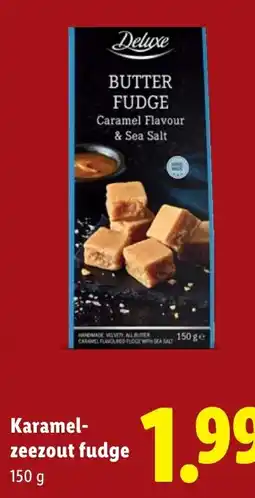 Lidl Karamel zeezout fudge aanbieding
