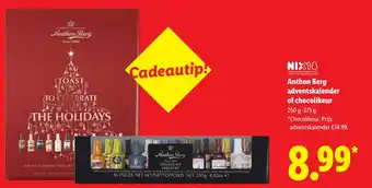 Lidl Anthon Berg adventskalender of chocolikeur aanbieding