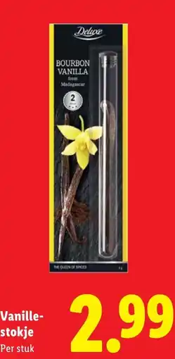 Lidl Vanille stokje aanbieding