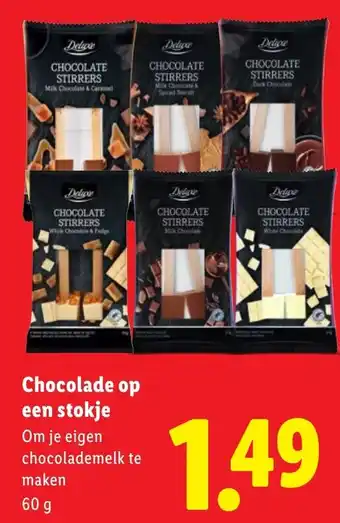 Lidl Chocolade op een stokje aanbieding