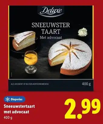 Lidl Sneeuwstertaart met advocaat aanbieding