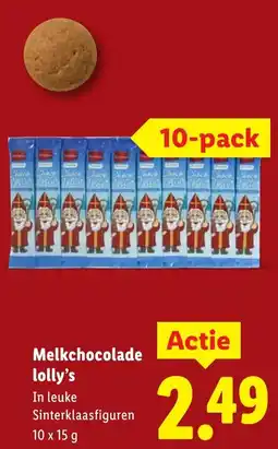 Lidl Melkchocolade lolly's aanbieding