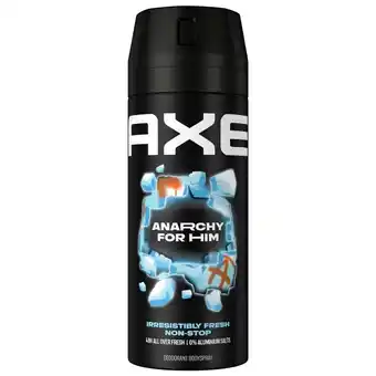 Kruidvat Axe Anarchy Deodorant & Bodyspray aanbieding