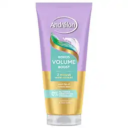 Kruidvat Andrélon Kokos Volume Boost 1 Minuut Wow Haarmasker aanbieding