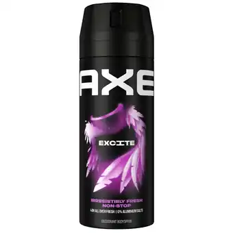 Kruidvat Axe Excite Deodorant & Bodyspray aanbieding