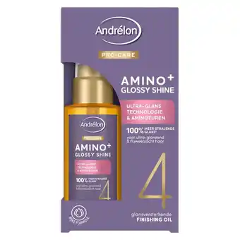 Kruidvat Andrélon Pro-Care Amino+ Glossy Shine Finishing Oil aanbieding