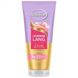 Kruidvat Andrélon Levendig Lang 1 Minuut Wow Haarmasker aanbieding