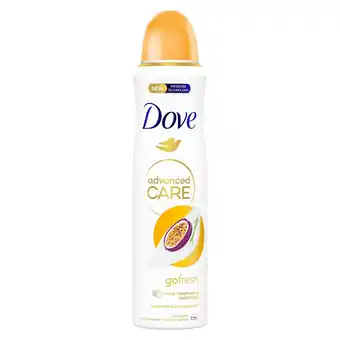 Kruidvat Dove Go Fresh Passion Fruit & Lemongrass Antitranspirant Spray aanbieding