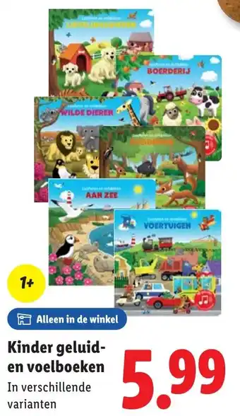 Lidl Kinder geluid en voelboeken aanbieding