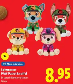 Lidl Spinmaster PAW Patrol knuffel aanbieding