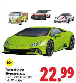 Lidl Ravensburger 3D-puzzel auto aanbieding