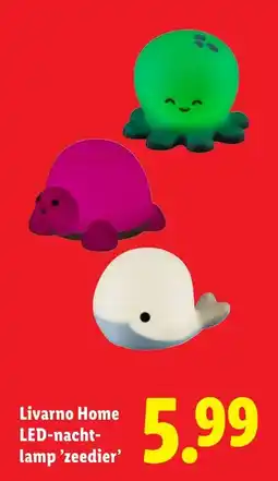 Lidl Livarno Home LED-nachtlamp zeedier aanbieding