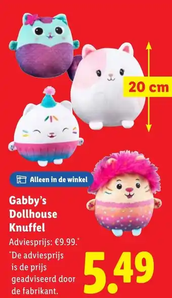 Lidl Gabby's Dollhouse Knuffel aanbieding