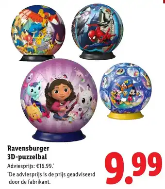 Lidl Ravensburger 3D-puzzelbal aanbieding