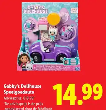 Lidl Gabby's Dollhouse Speelgoedauto aanbieding