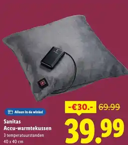 Lidl Sanitas Accu-warmtekussen aanbieding