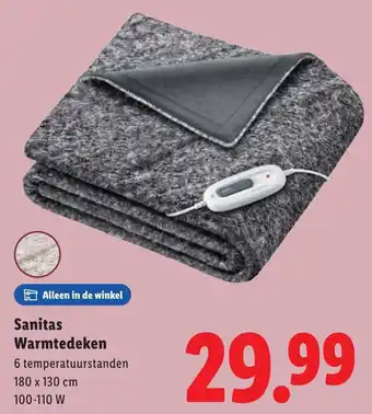 Lidl Sanitas Warmtedeken aanbieding