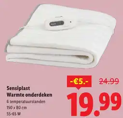 Lidl Sensiplast Warmte onderdeken aanbieding