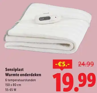 Lidl Sensiplast Warmte onderdeken aanbieding