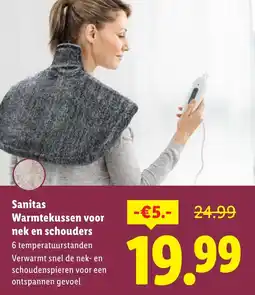 Lidl Sanitas Warmtekussen voor nek en schouders aanbieding