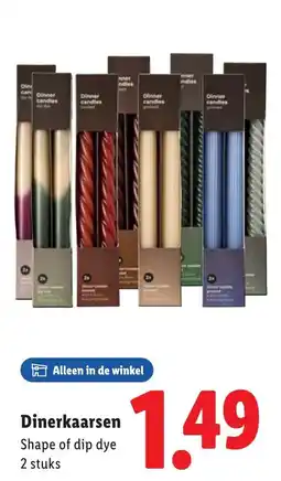 Lidl Dinerkaarsen aanbieding