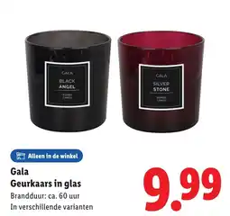 Lidl Gala Geurkaars in glas aanbieding