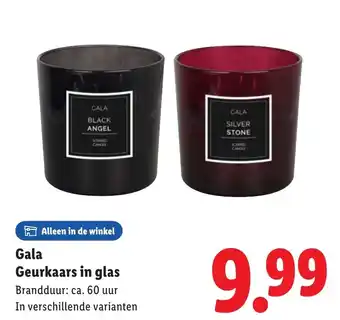 Lidl Gala Geurkaars in glas aanbieding