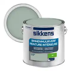 Praxis Sikkens Muurverf - Mat - Grijsgroen - 2,5L aanbieding