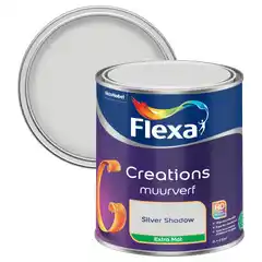 Praxis Flexa Creation muurverf silver shadow extra mat 1L aanbieding