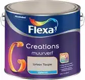Praxis Flexa Creations Muurverf - Zijdeglans - Urban Taupe - 2,5L aanbieding