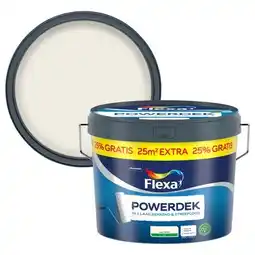 Praxis Flexa Powerdek Muurverf - Mat - Gebroken Wit / RAL 9010 - 12,5L aanbieding