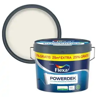 Praxis Flexa Powerdek Muurverf - Mat - Gebroken Wit / RAL 9010 - 12,5L aanbieding