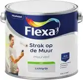 Praxis Flexa Strak Op De Muur Muurverf - Mat - Lichtgrijs - 2,5L aanbieding