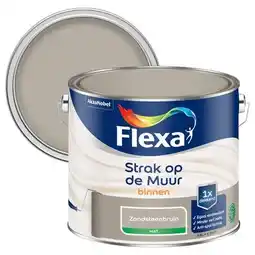 Praxis Flexa Strak Op De Muur Muurverf - Mat - Zandsteenbruin - 2,5L aanbieding