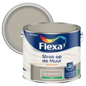 Praxis Flexa Strak Op De Muur Muurverf - Mat - Zandsteenbruin - 2,5L aanbieding