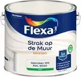 Praxis Flexa Strak Op De Muur Muurverf - Mat - Gebroken Wit / RAL 9010 - 2,5L aanbieding
