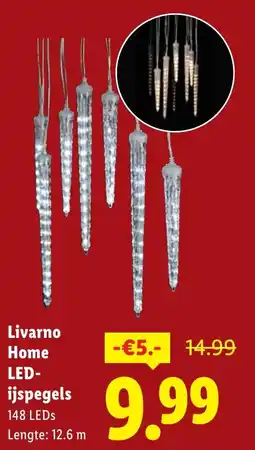 Lidl Livarno Home LED-ijspegels aanbieding